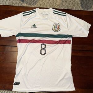 Adidas México 2017 Soccer Jersey #8 Berry Park